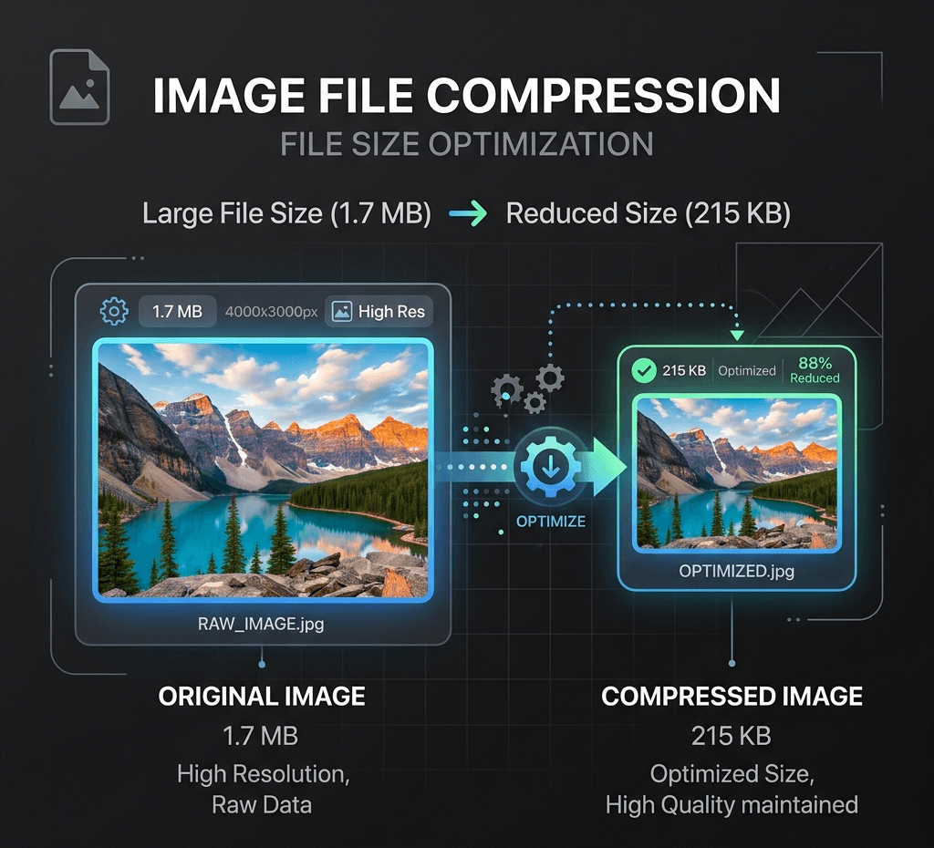 Compress for web upload
