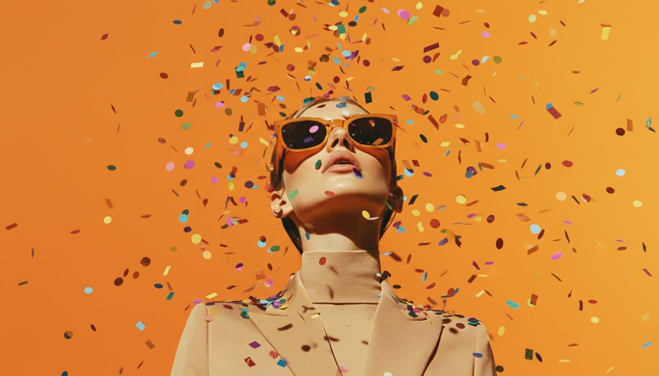 Product promotion scenes designed as a varied social image campaign